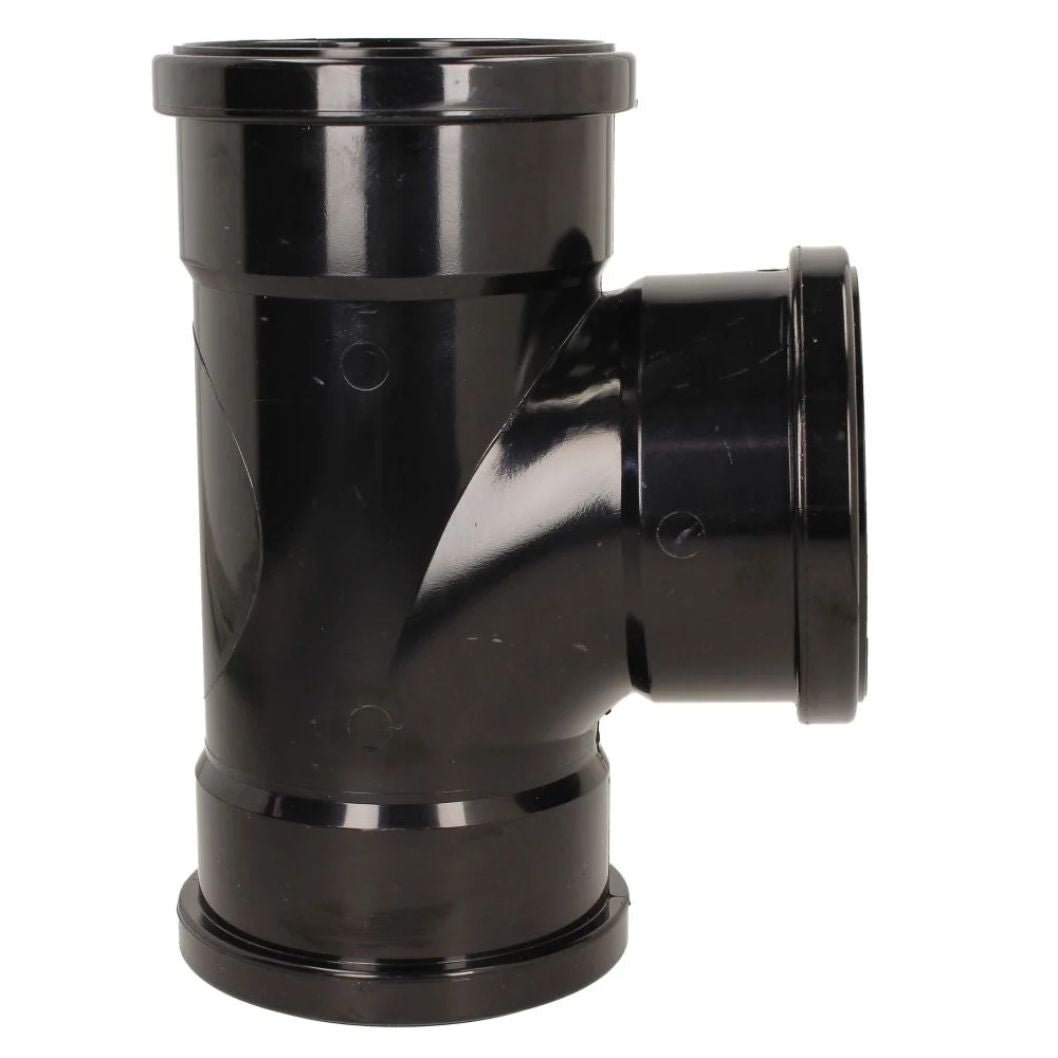 Davant 110mm Ring Seal Push-Fit Soil 92 Degree Triple Socket Branch Tee - JJ Building Materials