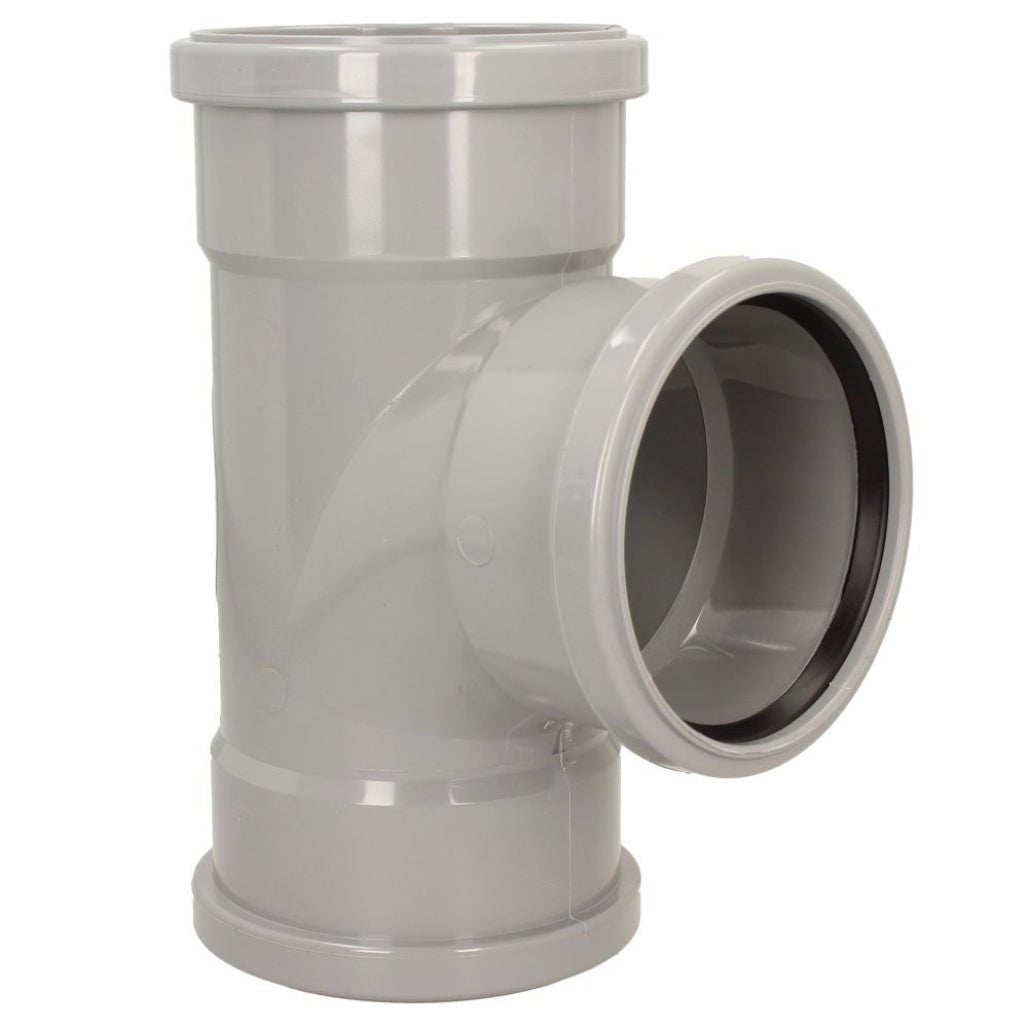Davant 110mm Ring Seal Push - Fit Soil 92 Degree Triple Socket Branch Tee - JJ Building Materials