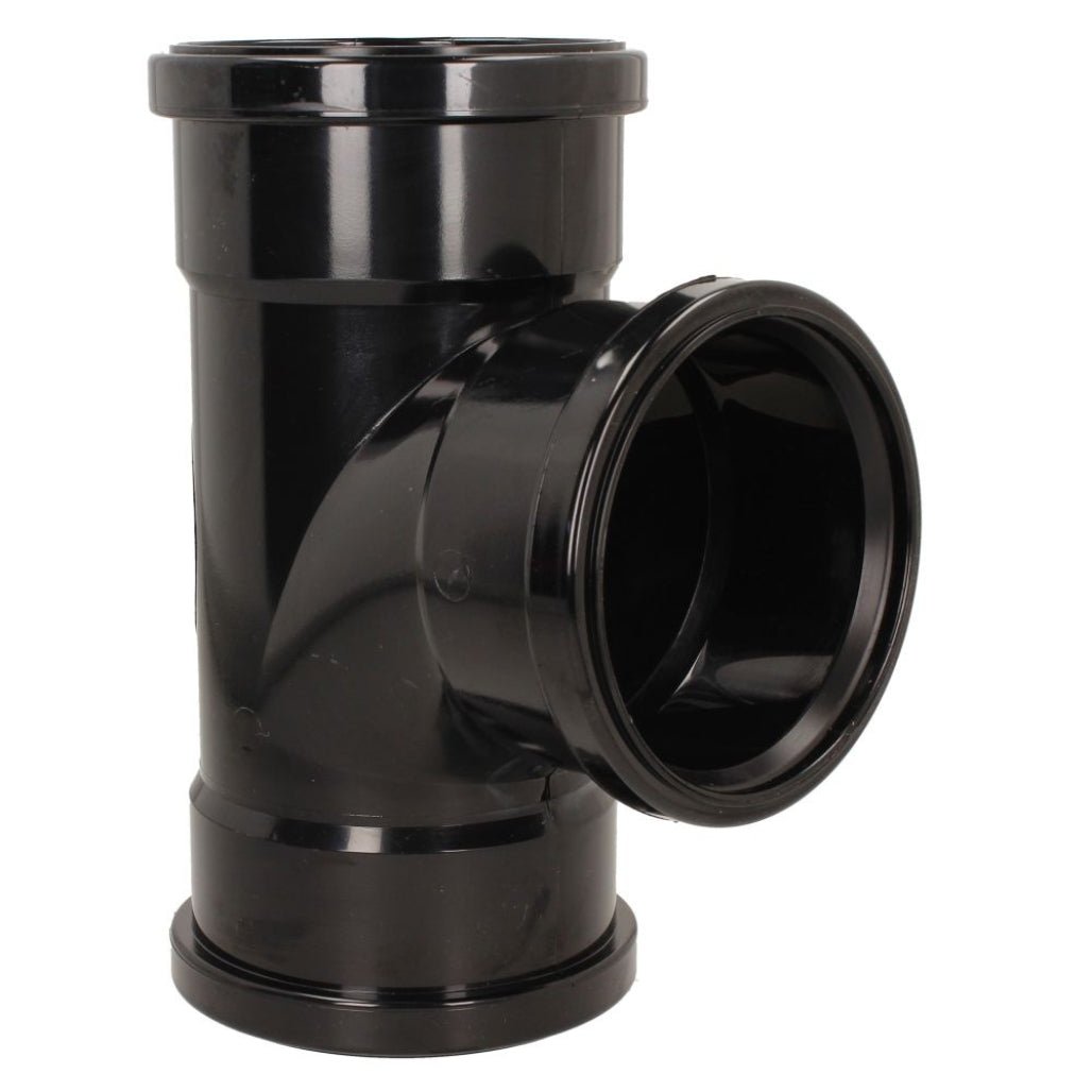 Davant 110mm Ring Seal Push - Fit Soil 92 Degree Triple Socket Branch Tee - JJ Building Materials