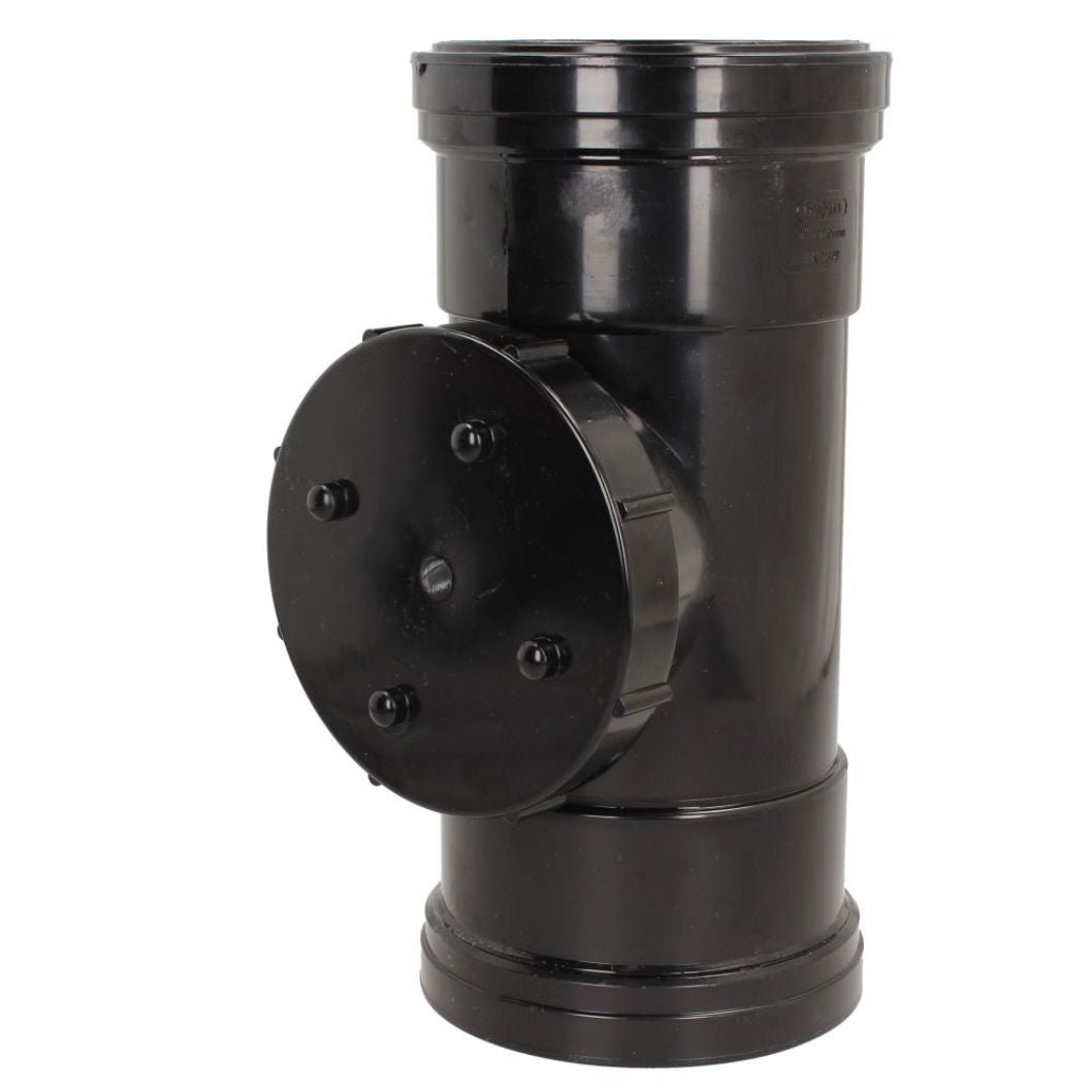 Davant 110mm Ring Seal Push-Fit Soil Double Socket Access Pipe - JJ Building Materials
