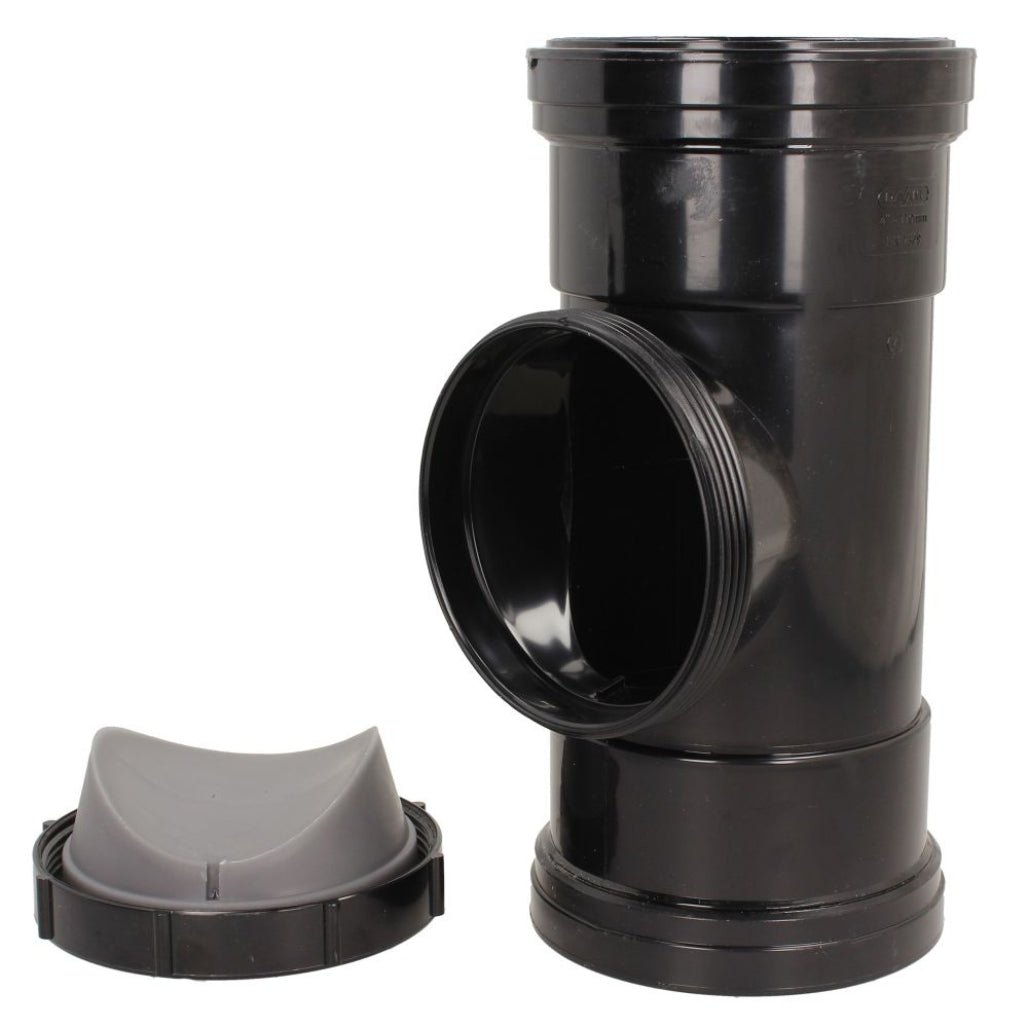 Davant 110mm Ring Seal Push - Fit Soil Double Socket Access Pipe - JJ Building Materials