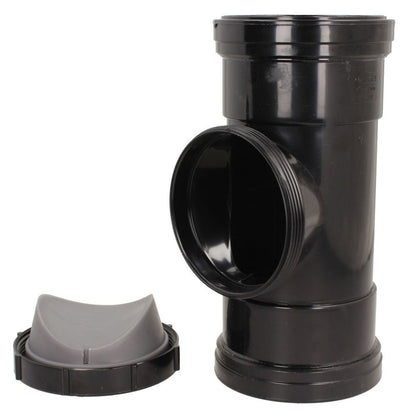 Davant 110mm Ring Seal Push - Fit Soil Double Socket Access Pipe - JJ Building Materials