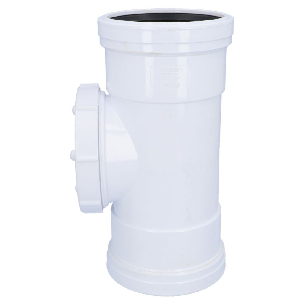 Davant 110mm Ring Seal Push - Fit Soil Double Socket Access Pipe - JJ Building Materials