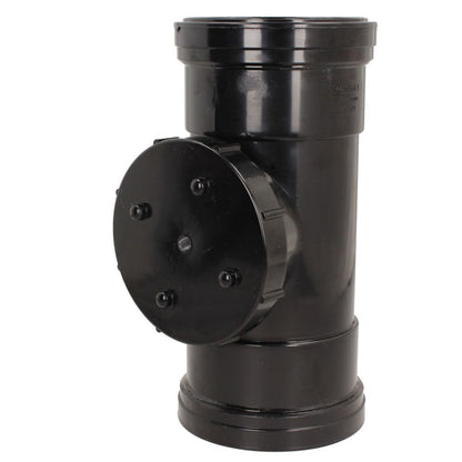 Davant 110mm Ring Seal Push-Fit Soil Double Socket Access Pipe