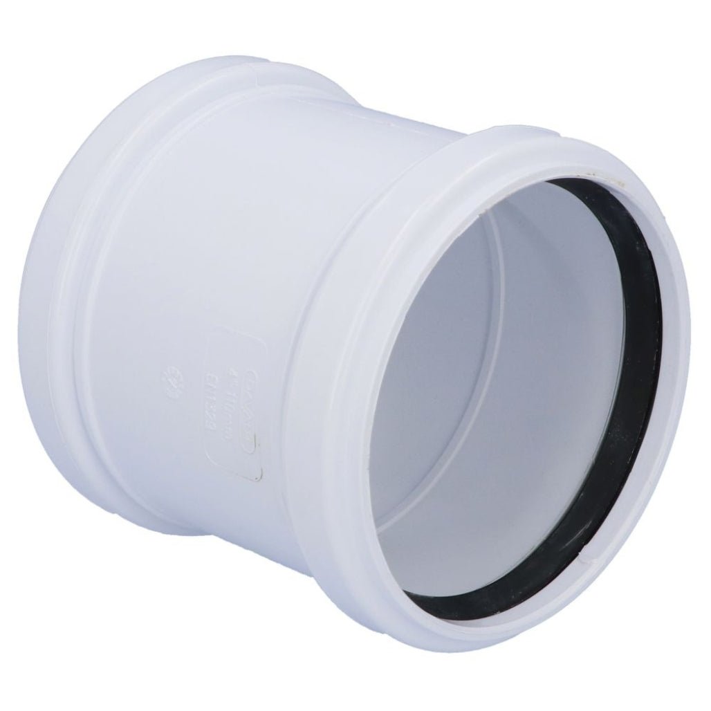 Davant 110mm Ring Seal Push - Fit Soil Double Socket Coupler - JJ Building Materials