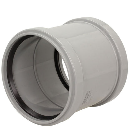 Davant 110mm Ring Seal Push-Fit Soil Double Socket Coupler