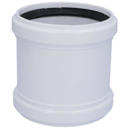 Davant 110mm Ring Seal Push-Fit Soil Double Socket Coupler