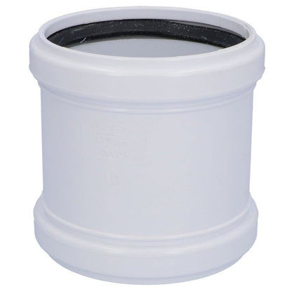 Davant 110mm Ring Seal Push - Fit Soil Double Socket Slip Coupler - JJ Building Materials