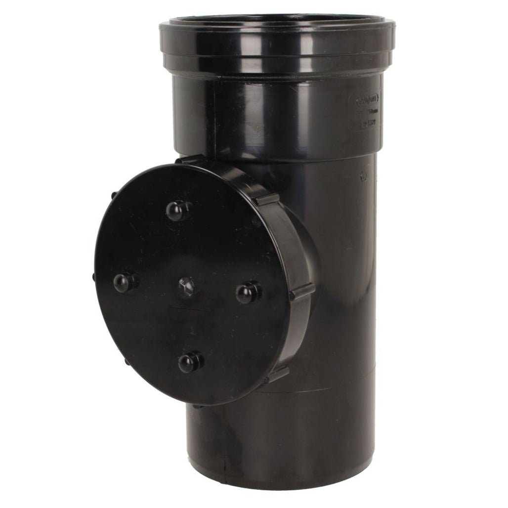 Davant 110mm Ring Seal Push - Fit Soil Single Socket Access Pipe - JJ Building Materials