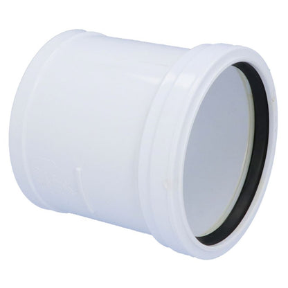 Davant 110mm Ring Seal Push-Fit X Solvent Weld Soil Coupler