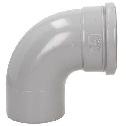 Davant 110mm Ring Seal Soil 92 Degree Single Socket Bend - JJ Building Materials