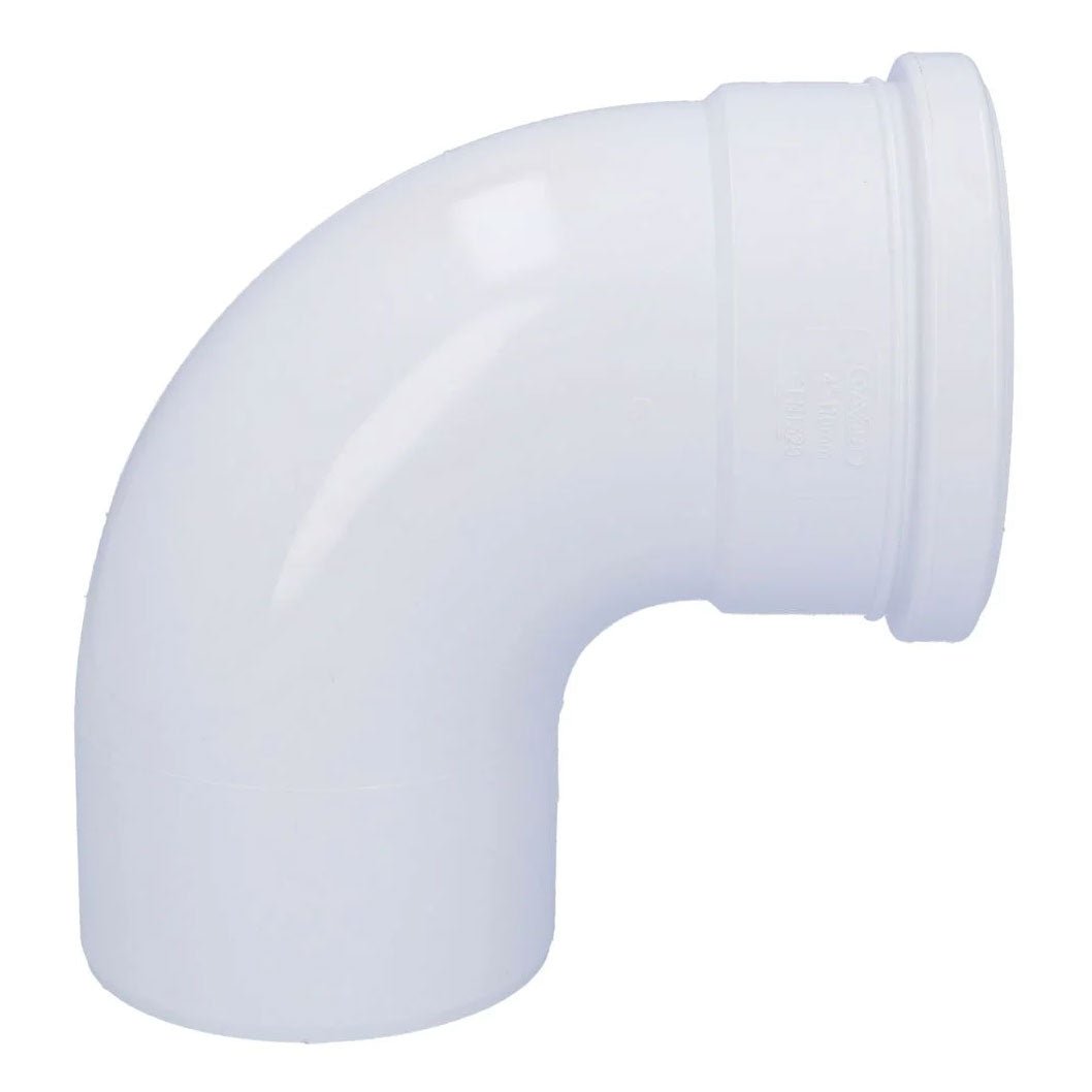 Davant 110mm Ring Seal Soil 92 Degree Single Socket Bend - JJ Building Materials