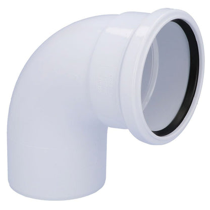 Davant 110mm Ring Seal Soil 92 Degree Single Socket Bend - JJ Building Materials