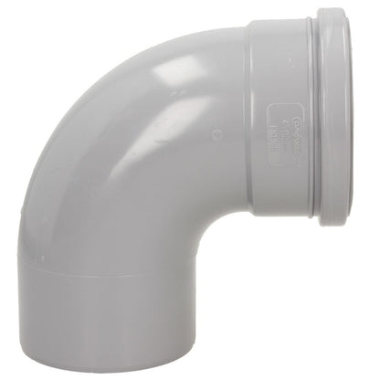 Davant 110mm Ring Seal Soil 92 Degree Single Socket Bend