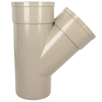 Davant 110mm Solvent Weld Soil 135 Degree Double Socket Branch Tee - JJ Building Materials
