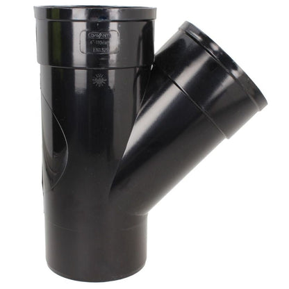 Davant 110mm Solvent Weld Soil 135 Degree Double Socket Branch Tee - JJ Building Materials