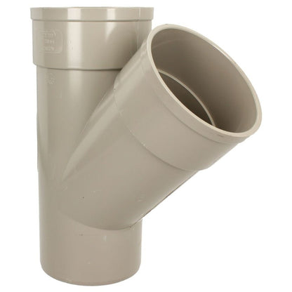 Davant 110mm Solvent Weld Soil 135 Degree Double Socket Branch Tee - JJ Building Materials