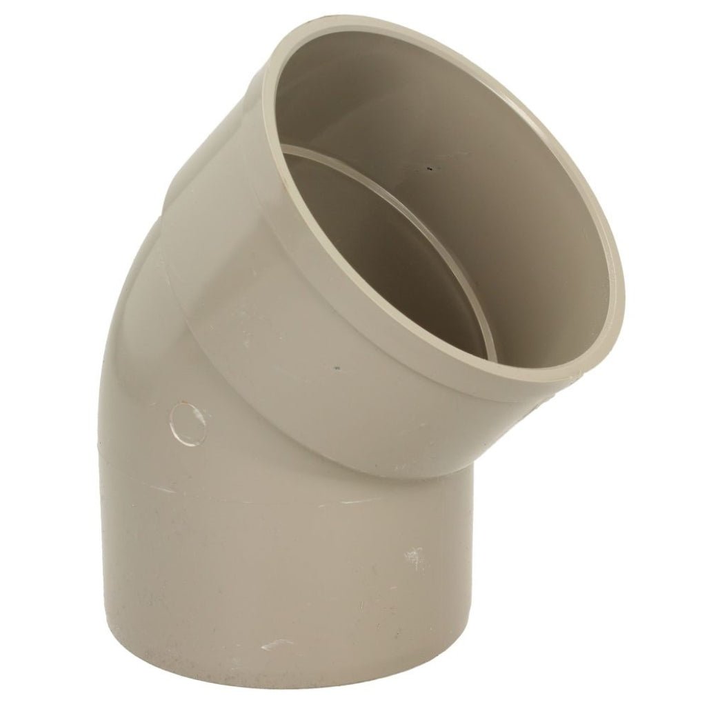 Davant 110mm Solvent Weld Soil 135 Degree Single Socket Bend - JJ Building Materials