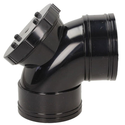 Davant 110mm Solvent Weld Soil 92 Degree Double Socket Access Bend - JJ Building Materials