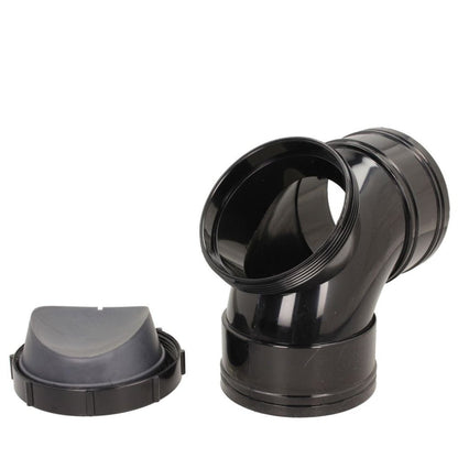 Davant 110mm Solvent Weld Soil 92 Degree Double Socket Access Bend - JJ Building Materials