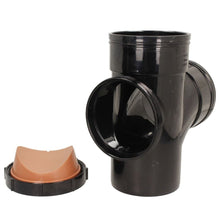 Davant 110mm Solvent Weld Soil 92 Degree Double Socket Access Branch Tee - JJ Building Materials