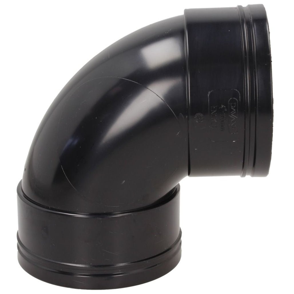 Davant 110mm Solvent Weld Soil 92 Degree Double Socket Bend - JJ Building Materials