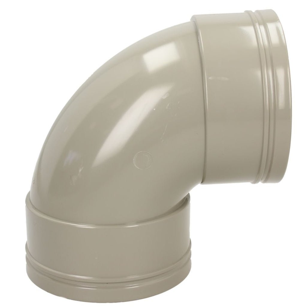 Davant 110mm Solvent Weld Soil 92 Degree Double Socket Bend - JJ Building Materials