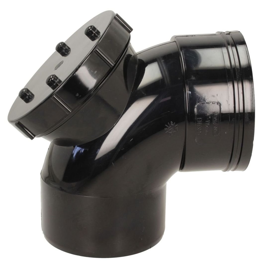 Davant 110mm Solvent Weld Soil 92 Degree Single Socket Access Bend - JJ Building Materials