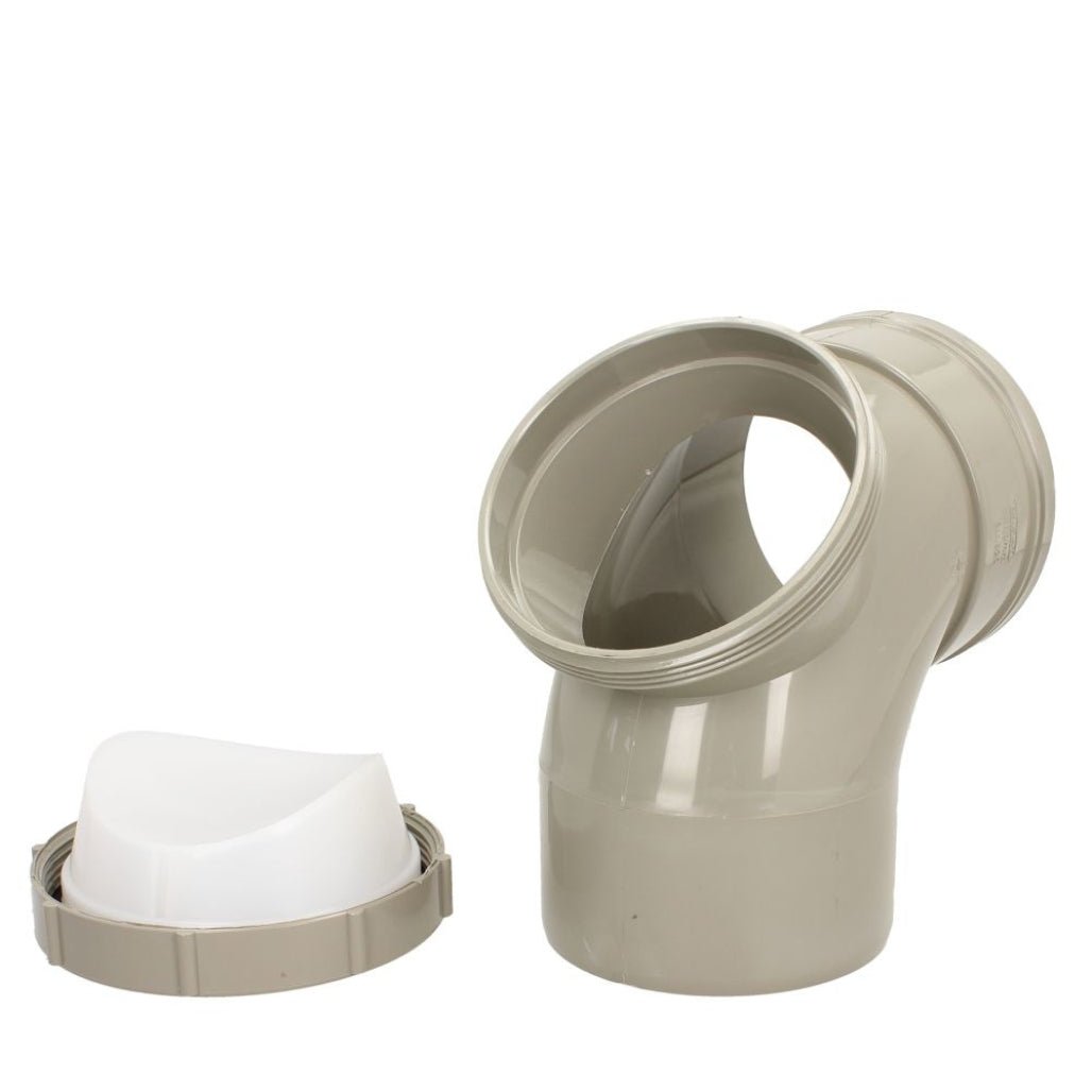Davant 110mm Solvent Weld Soil 92 Degree Single Socket Access Bend - JJ Building Materials