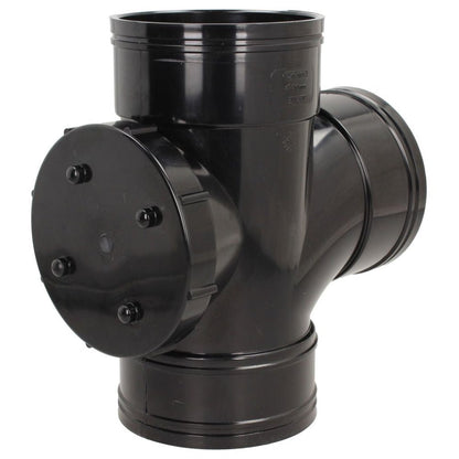 Davant 110mm Solvent Weld Soil 92 Degree Triple Socket Access Branch Tee - JJ Building Materials