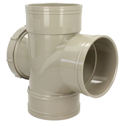 Davant 110mm Solvent Weld Soil 92 Degree Triple Socket Access Branch Tee - JJ Building Materials