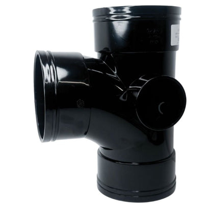 Davant 110mm Solvent Weld Soil 92 Degree Triple Socket Branch Tee c/w Boss - JJ Building Materials