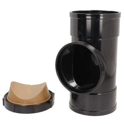 Davant 110mm Solvent Weld Soil Double Socket Access Pipe - JJ Building Materials