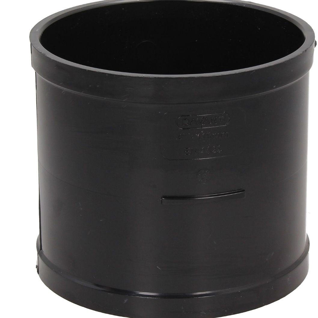 Davant 110mm Solvent Weld Soil Double Socket Coupler - JJ Building Materials