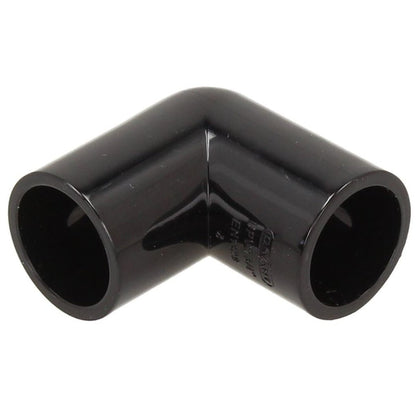Davant 21.5mm Black Solvent Overflow 90 Degree Elbow - JJ Building Materials