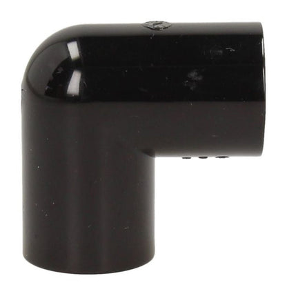 Davant 21.5mm Black Solvent Overflow 90 Degree Elbow - JJ Building Materials