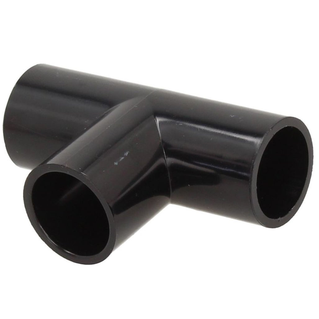 Davant 21.5mm Black Solvent Overflow Equal Tee - JJ Building Materials
