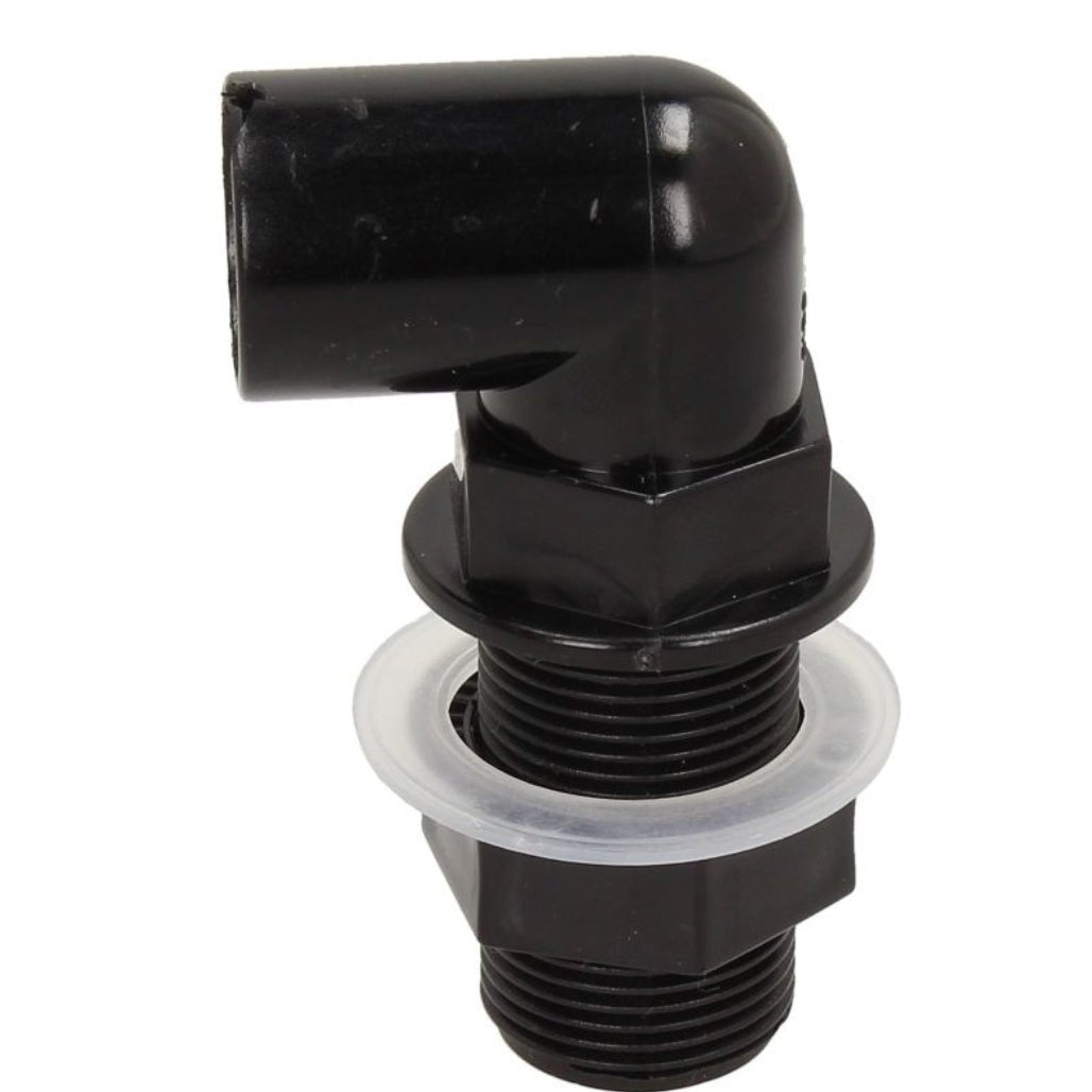 Davant 21.5mm Solvent Overflow Bent Tank Connector - JJ Building Materials