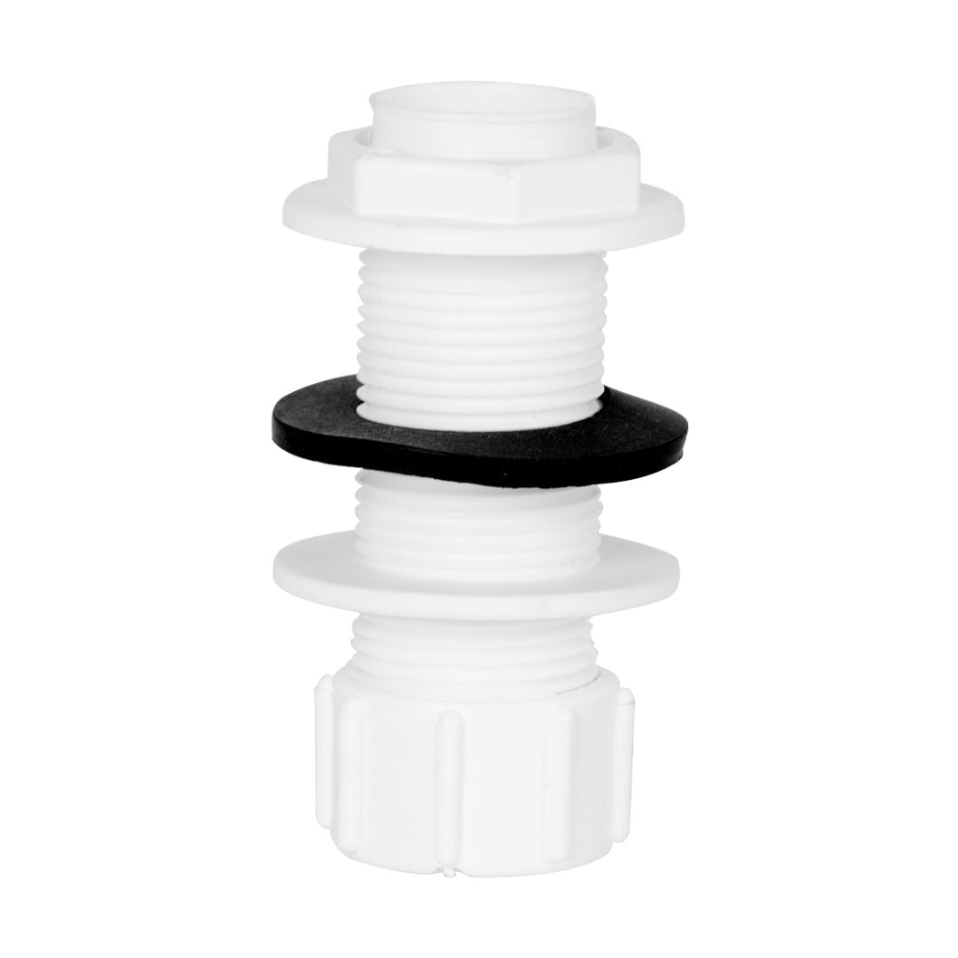 Davant 21.5mm Solvent Overflow Straight Tank Connector - JJ Building Materials
