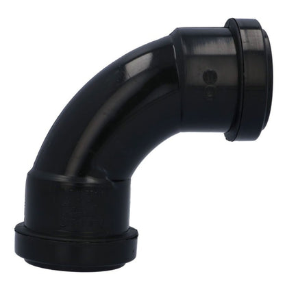 Davant 40mm Black Push - Fit Waste Swept Bend - JJ Building Materials