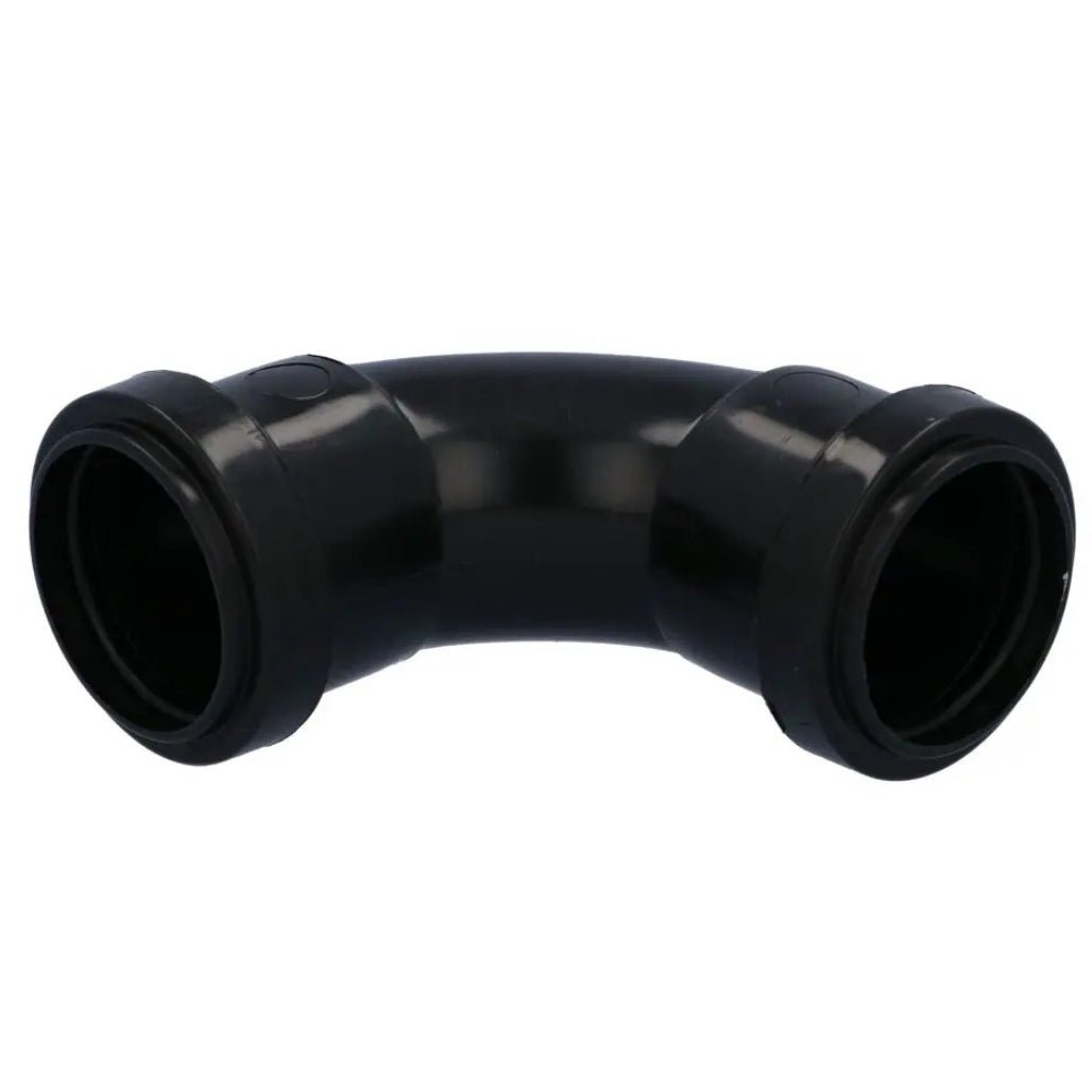 Davant 40mm Black Push - Fit Waste Swept Bend - JJ Building Materials