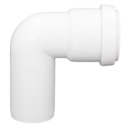 Davant 40mm White Push - Fit Waste 90 Degree Swivel Bend - JJ Building Materials