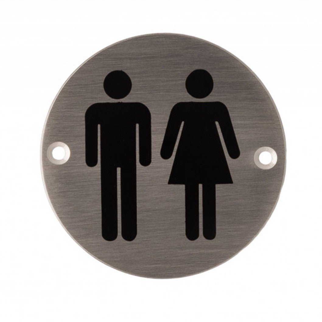 Deanta 3" Round Steel Unisex Sign 76mm Ø - JJ Building Materials