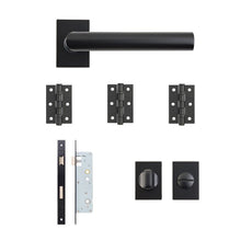 Deanta Ares Urban Bathroom Kit | 76x50x2mm Hinges Matt Black Finish - JJ Building Materials