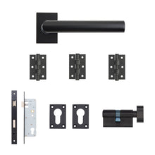 Deanta Ares Urban Sashlock Kit | 76x50x2mm Hinges Matt Black Finish - JJ Building Materials