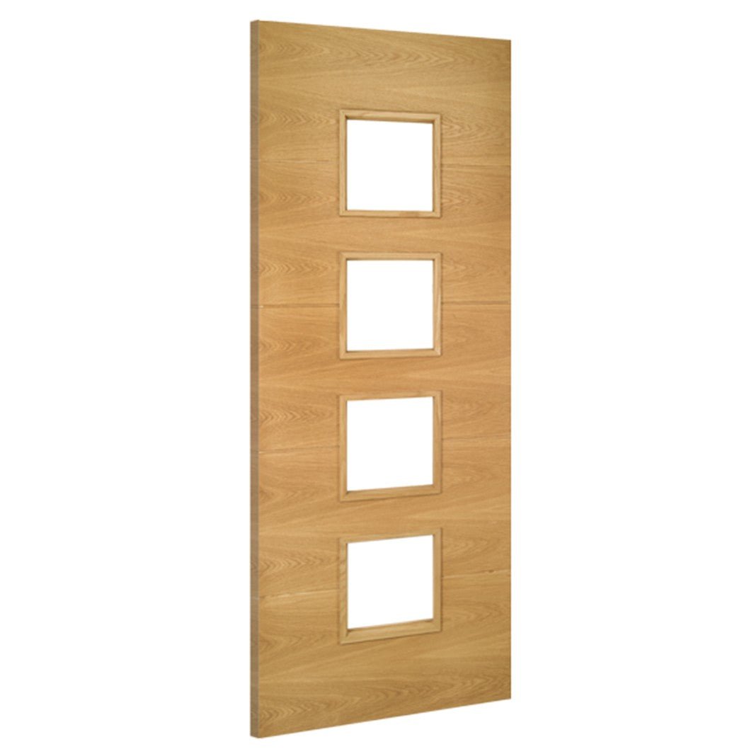 Deanta Augusta Prefinished Oak Glazed FSC Internal Door - JJ Building Materials