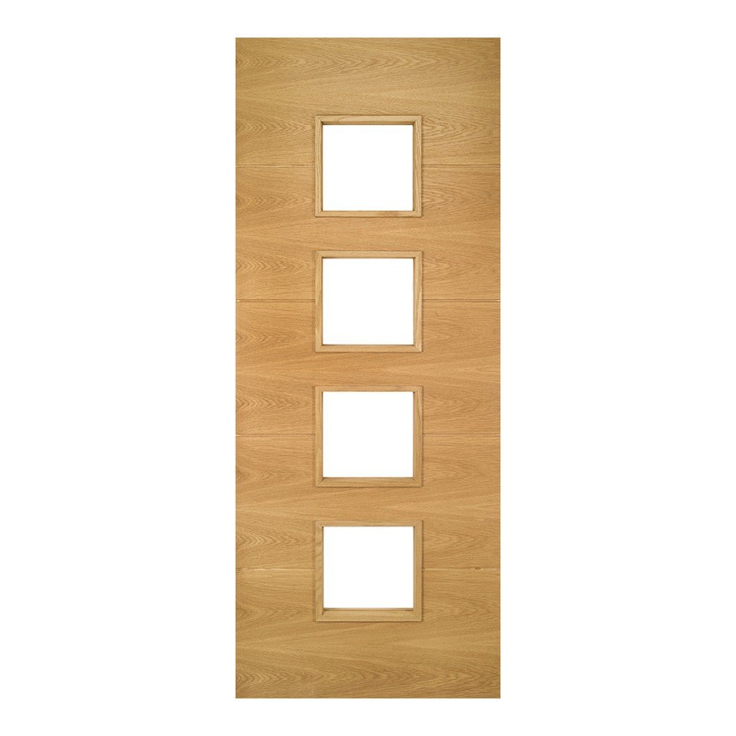 Deanta Augusta Prefinished Oak Glazed FSC Internal Door - JJ Building Materials