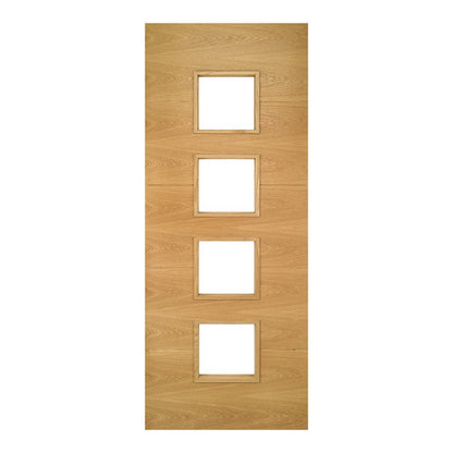 Deanta Augusta Prefinished Oak Glazed FSC Internal Door - JJ Building Materials