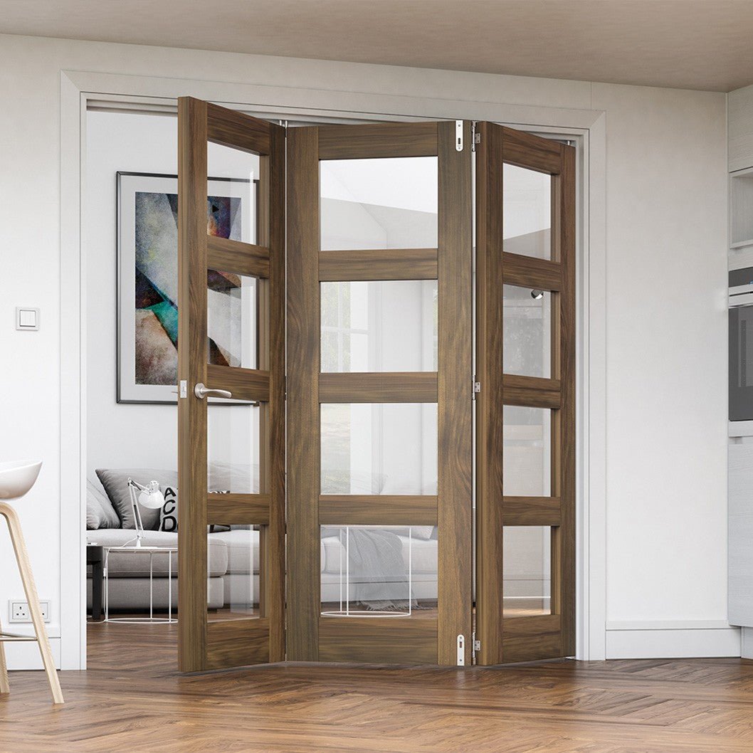 Deanta Bifold Frame Kit Prefinished Walnut - JJ Building Materials