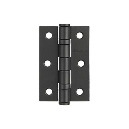 Deanta Black Steel BSEN 1935 Rated Hinges Pair of 76x50x2mm - JJ Building Materials